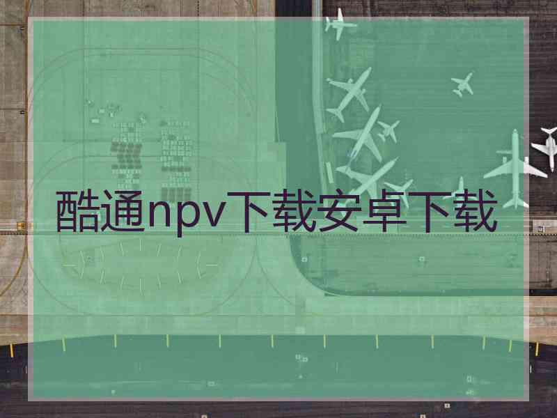 酷通npv下载安卓下载