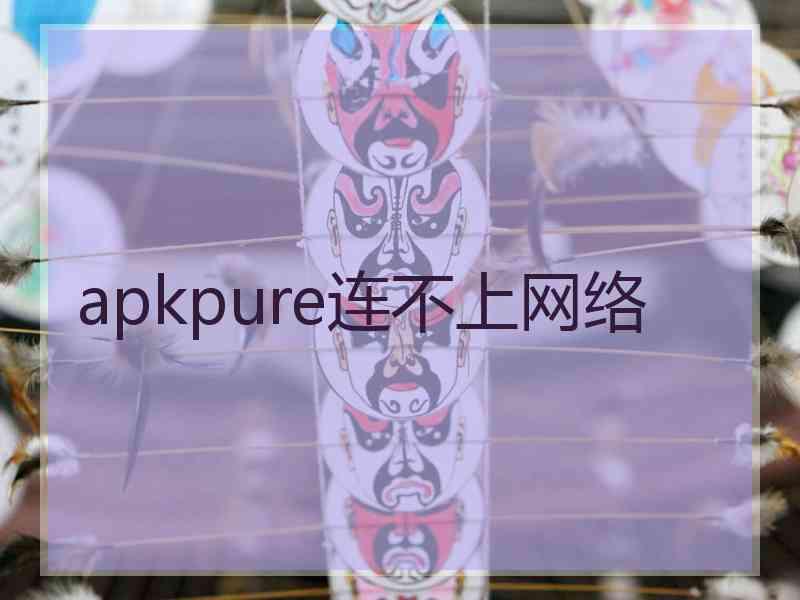 apkpure连不上网络