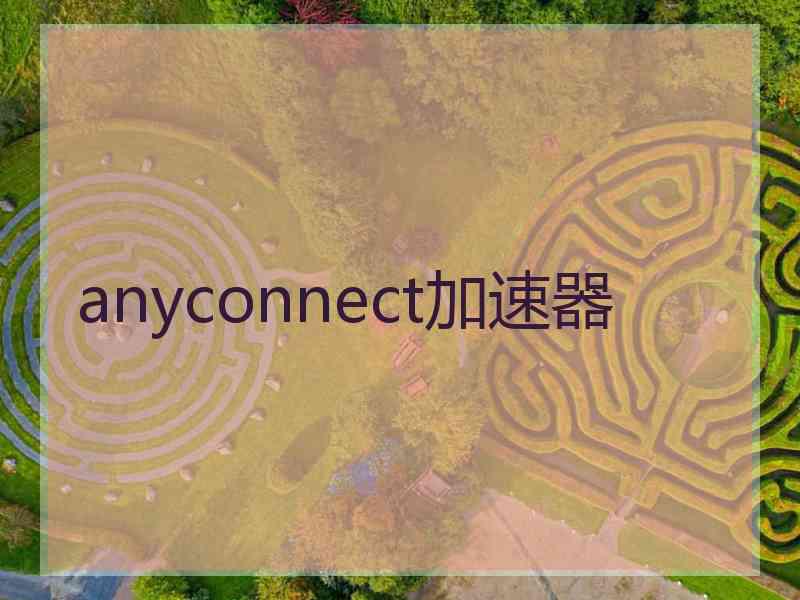 anyconnect加速器