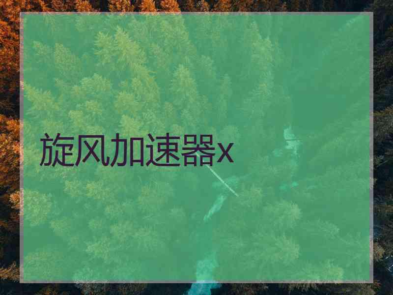 旋风加速器x