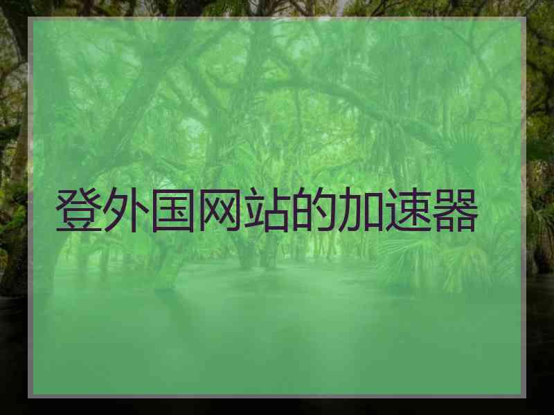 登外国网站的加速器