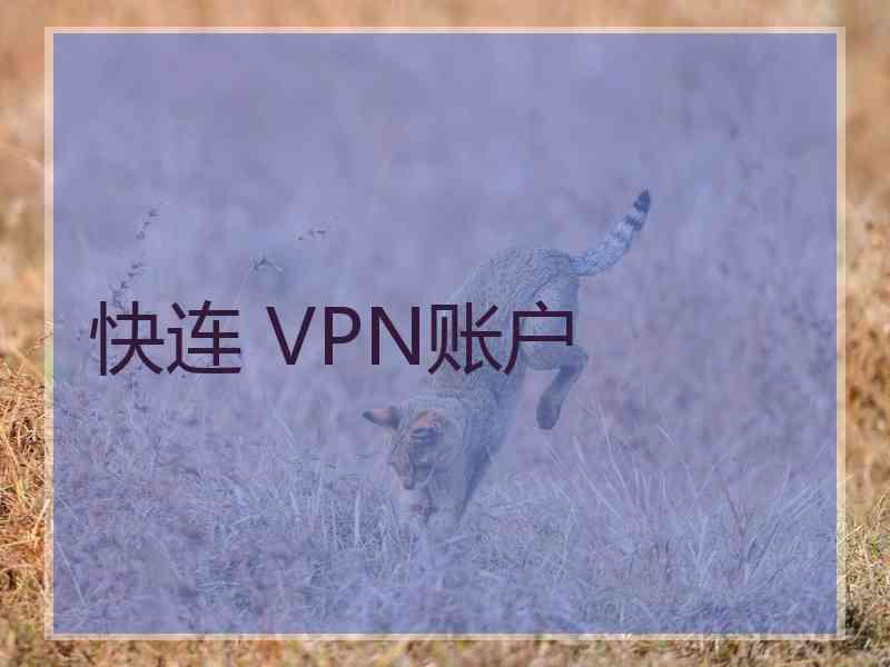 快连 VPN账户