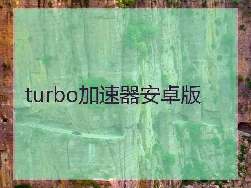 turbo加速器安卓版