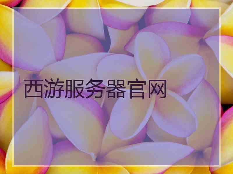 西游服务器官网