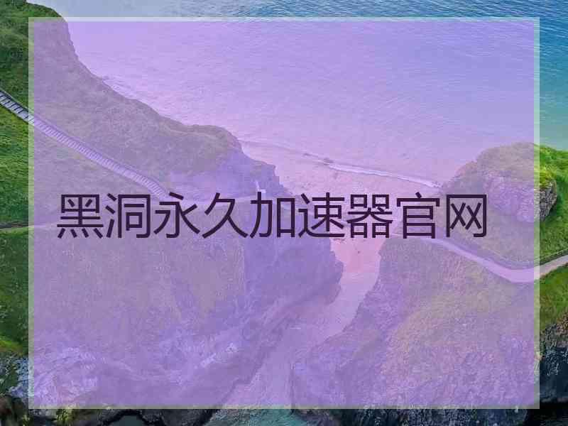 黑洞永久加速器官网