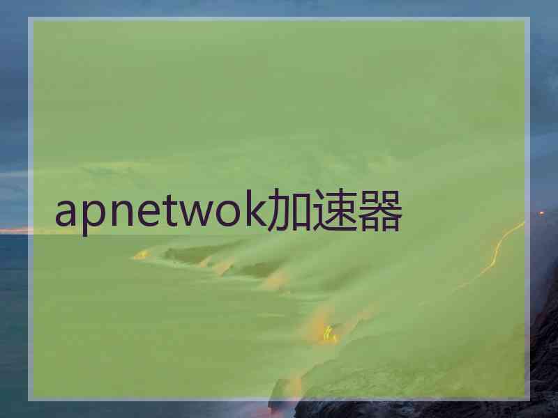 apnetwok加速器