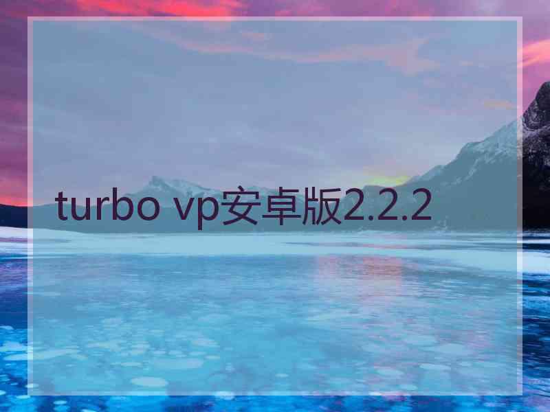 turbo vp安卓版2.2.2