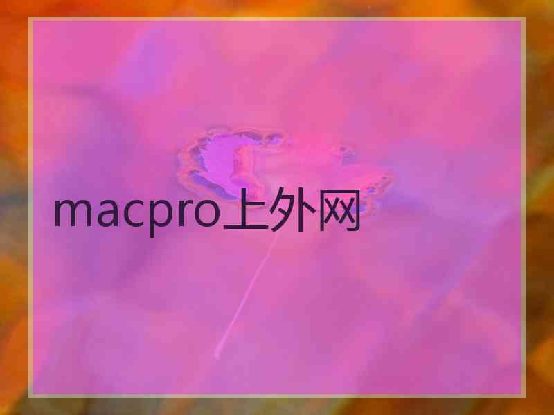 macpro上外网