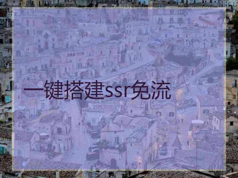 一键搭建ssr免流