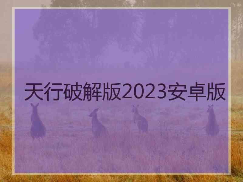 天行破解版2023安卓版