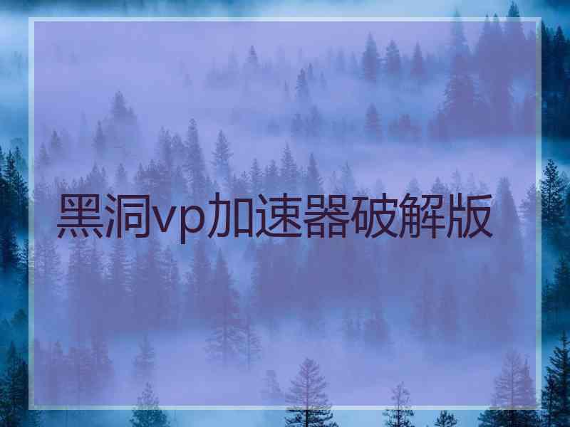 黑洞vp加速器破解版