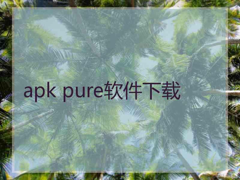 apk pure软件下载