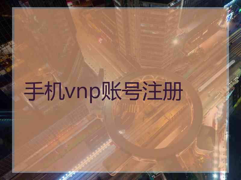 手机vnp账号注册