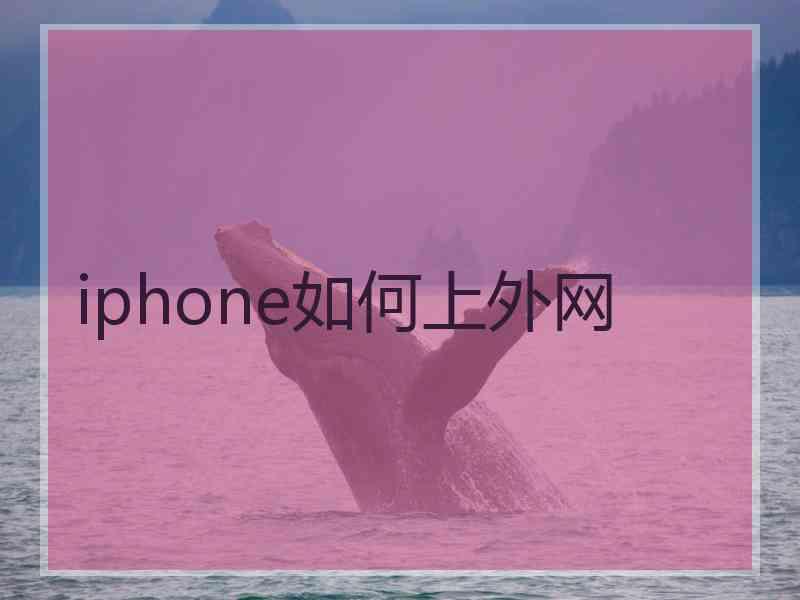 iphone如何上外网