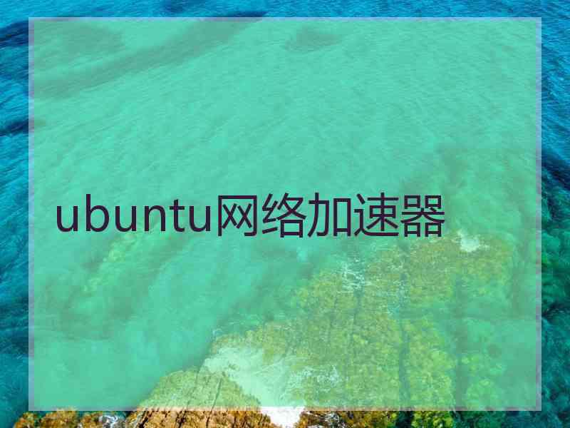 ubuntu网络加速器