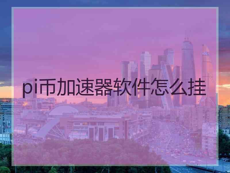 pi币加速器软件怎么挂