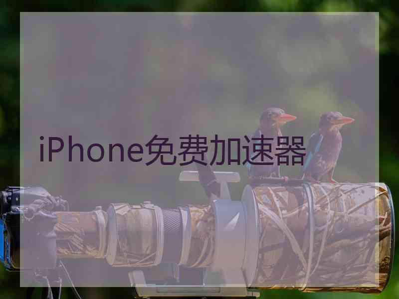 iPhone免费加速器