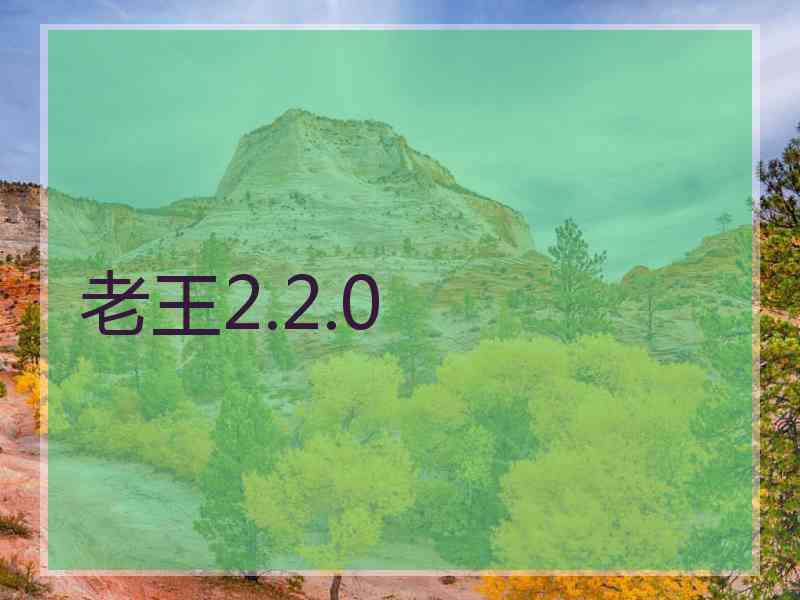 老王2.2.0