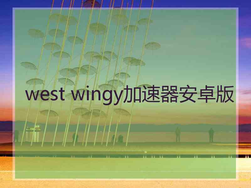 west wingy加速器安卓版