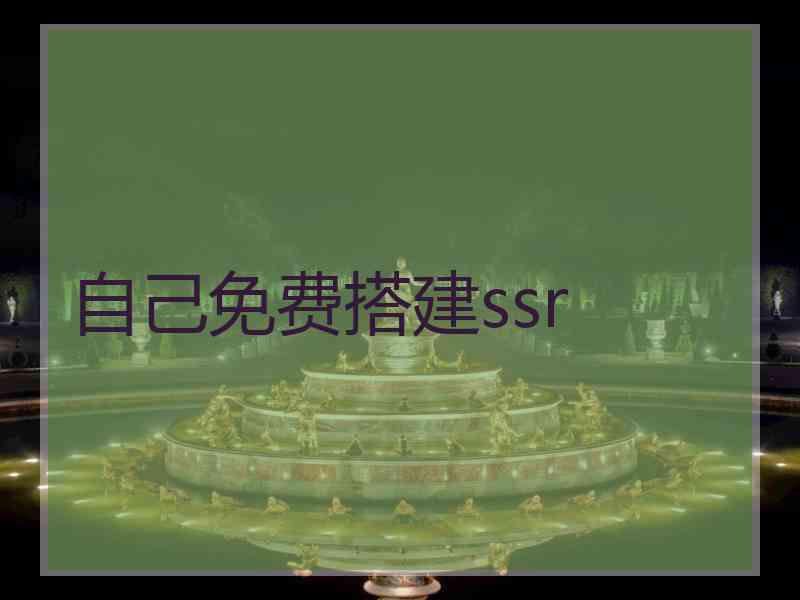 自己免费搭建ssr