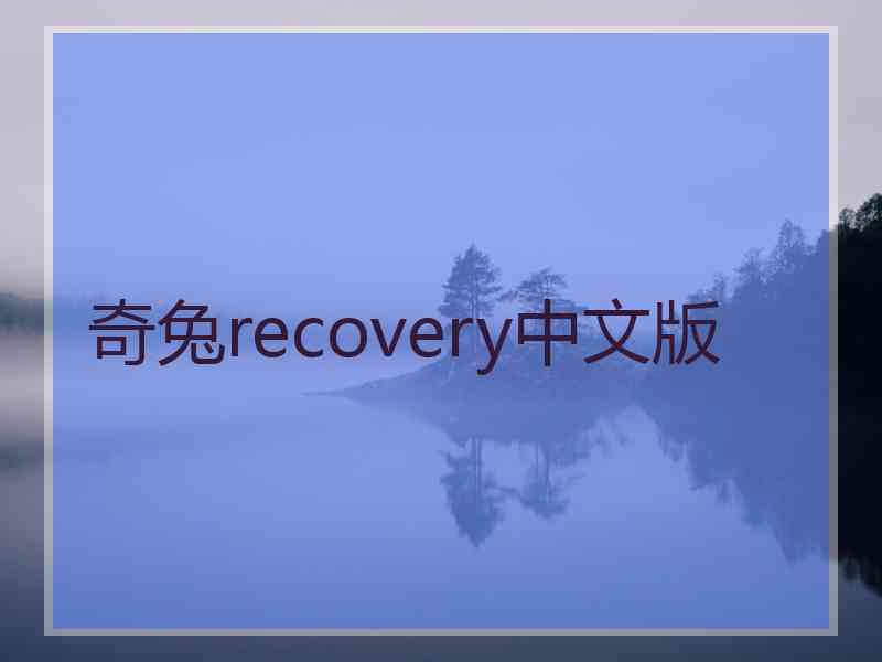 奇兔recovery中文版